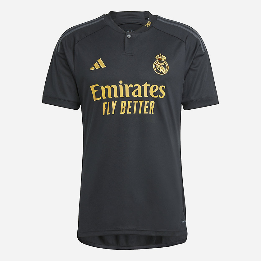 Maillot Real Madrid 2024 2025. Maillot Réal Madrid Noir Extérieur