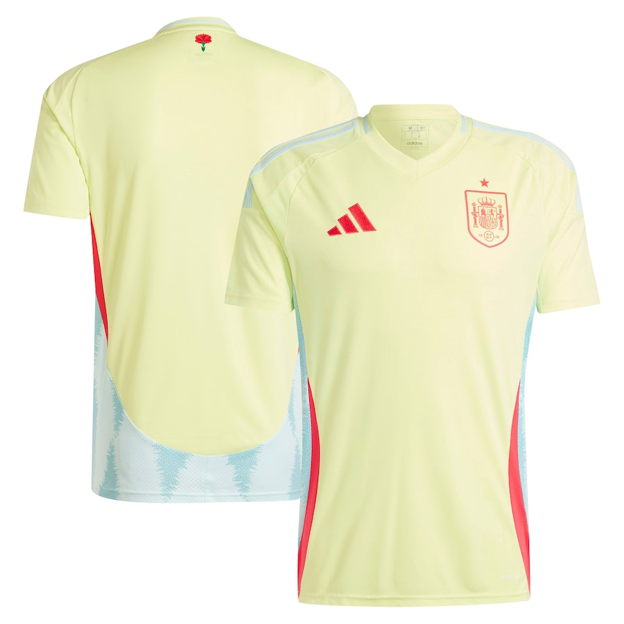 Maillot Espagne 2024 2025 | Maillot Espagne Jaune Euro 2024 Extérieur